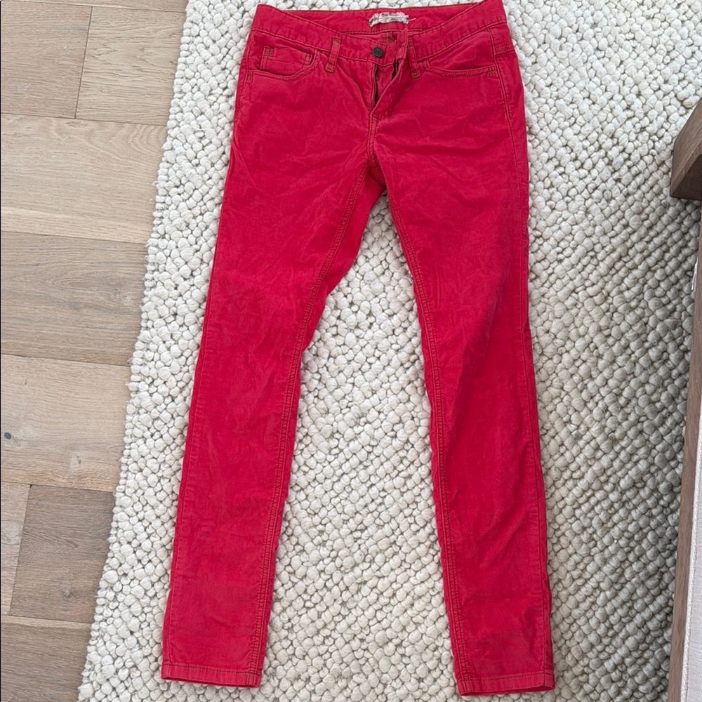 Women's hot pink cords